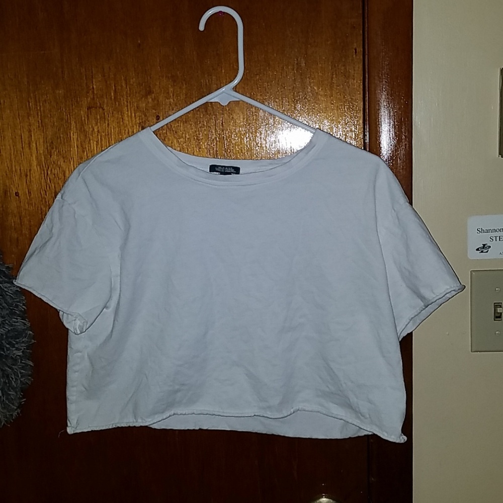 White crop top